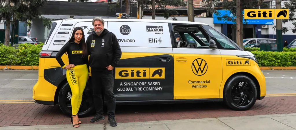 Volkswagen ID. Buzz con llantas GITI en expedición mundial
